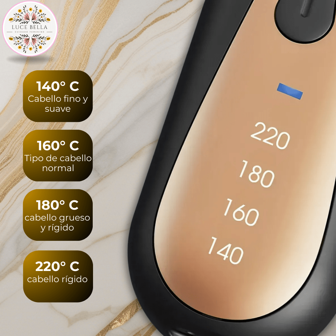 LisoGo Pro™ – Cepillo Alisador Portátil Recargable - Luce Bella