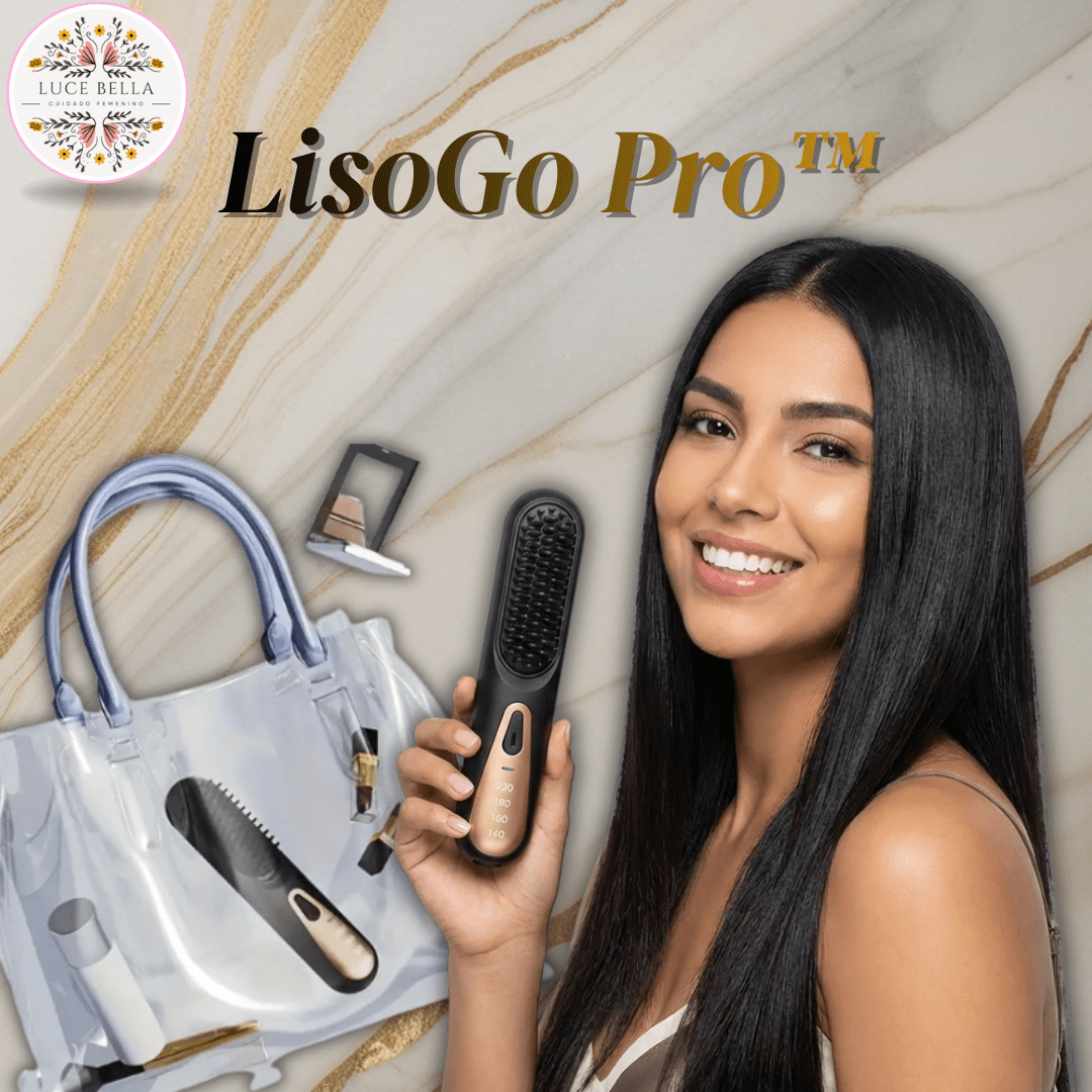 LisoGo Pro™ – Cepillo Alisador Portátil Recargable - Luce Bella