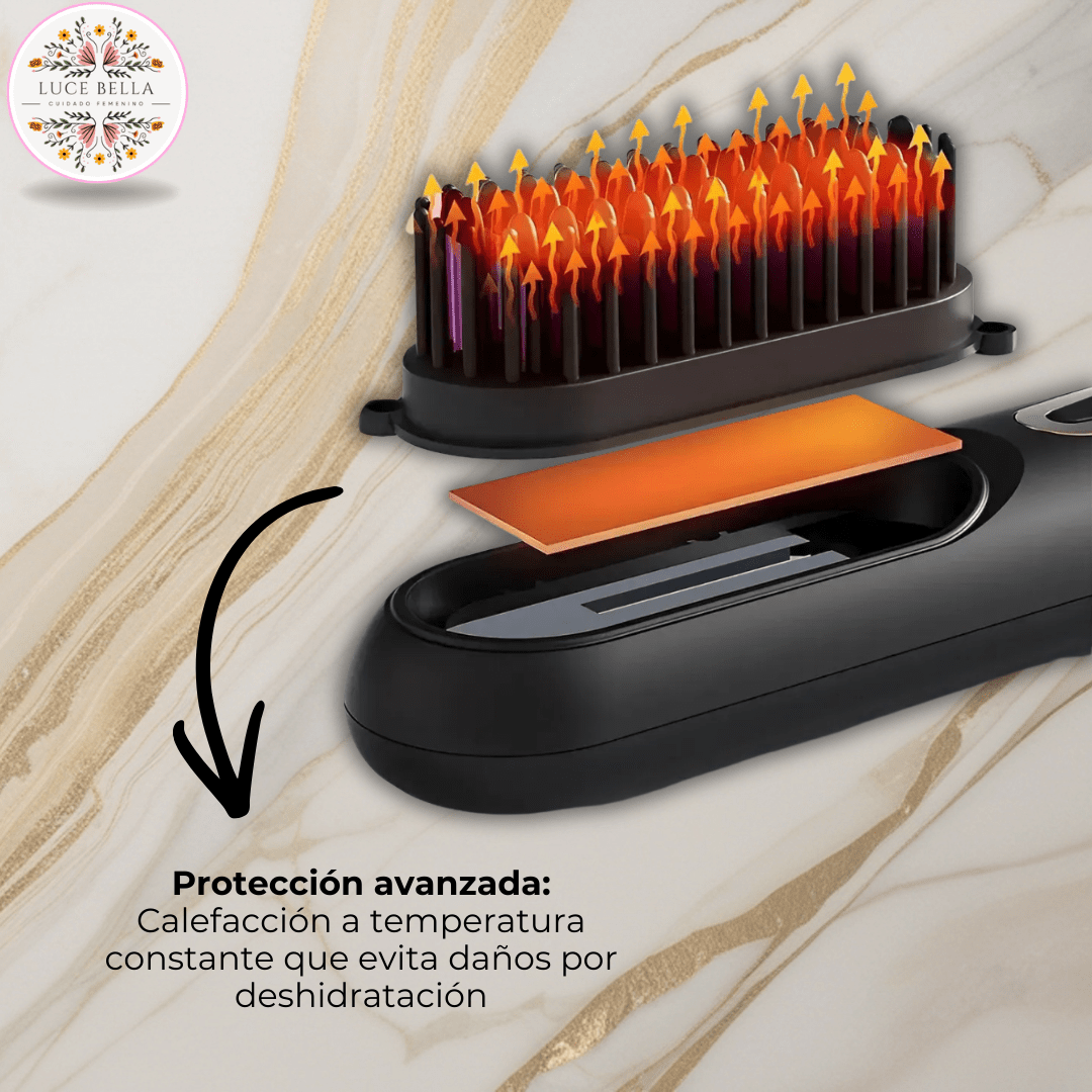 LisoGo Pro™ – Cepillo Alisador Portátil Recargable - Luce Bella