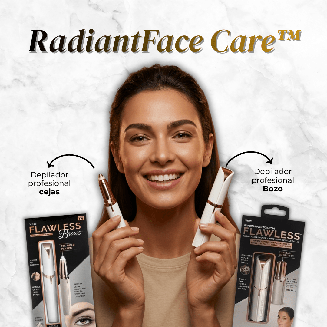 RadiantFace Care™ | Elimina Vello Facial Sin Dolor ni Irritación - Luce Bella