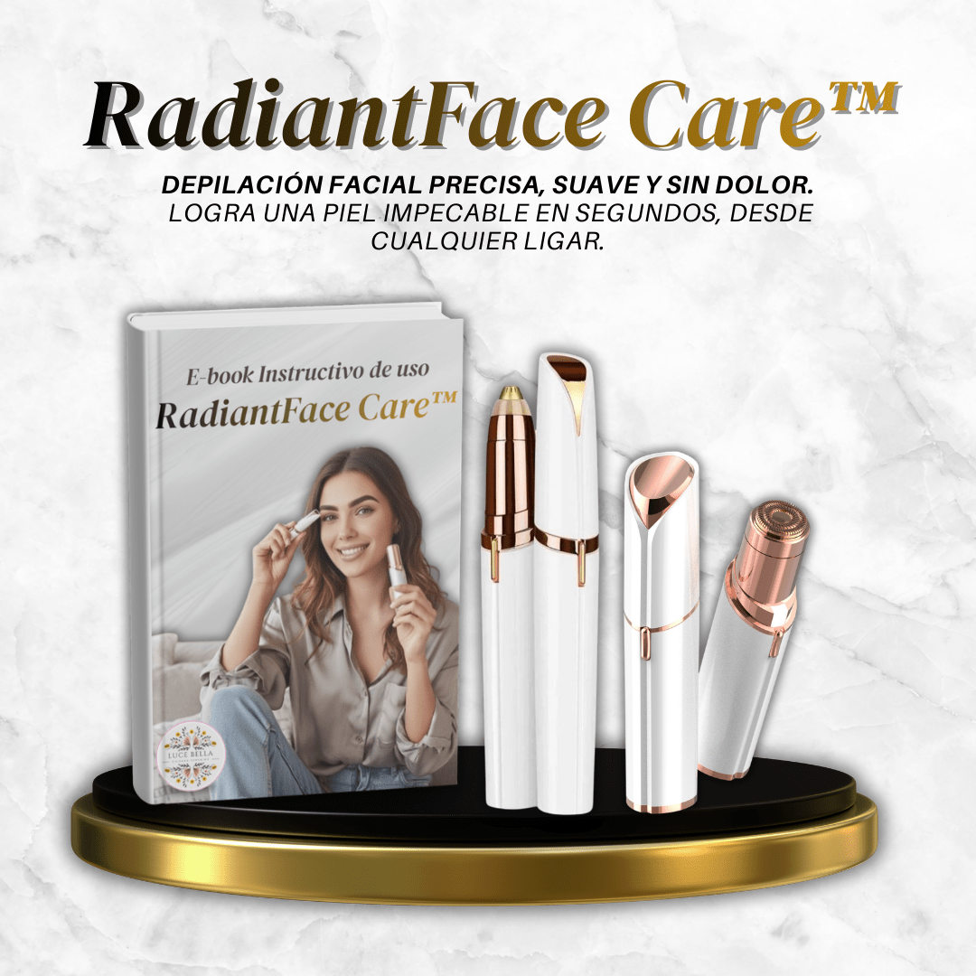RadiantFace Care™ | Elimina Vello Facial Sin Dolor ni Irritación - Luce Bella